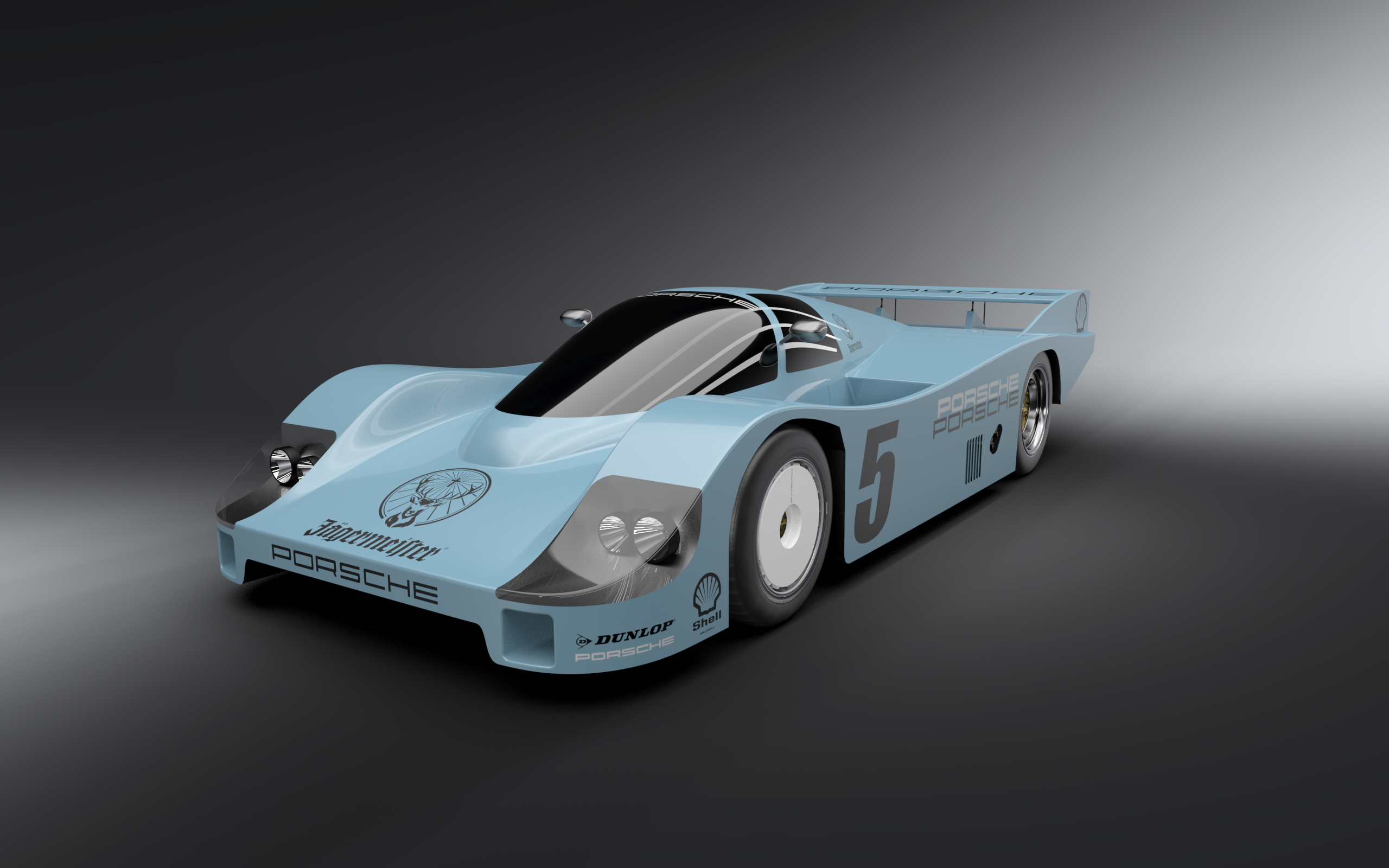 Porsche 956 3D Model